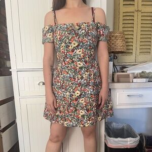 NWT Maeve Off-The-Shoulder Bow Mini Dress Anthropologie MP